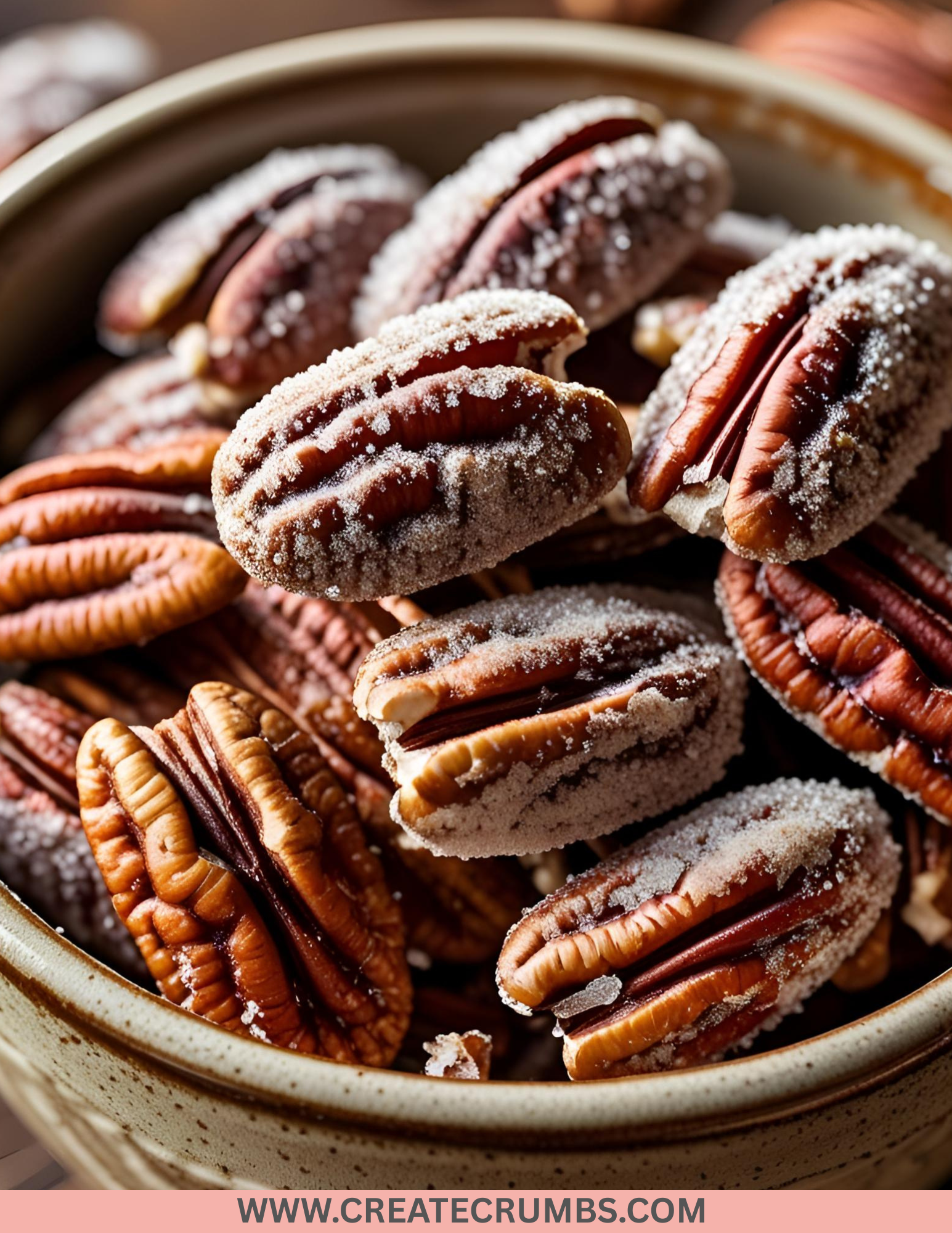 Cinnamon Sugar Candied Pecans