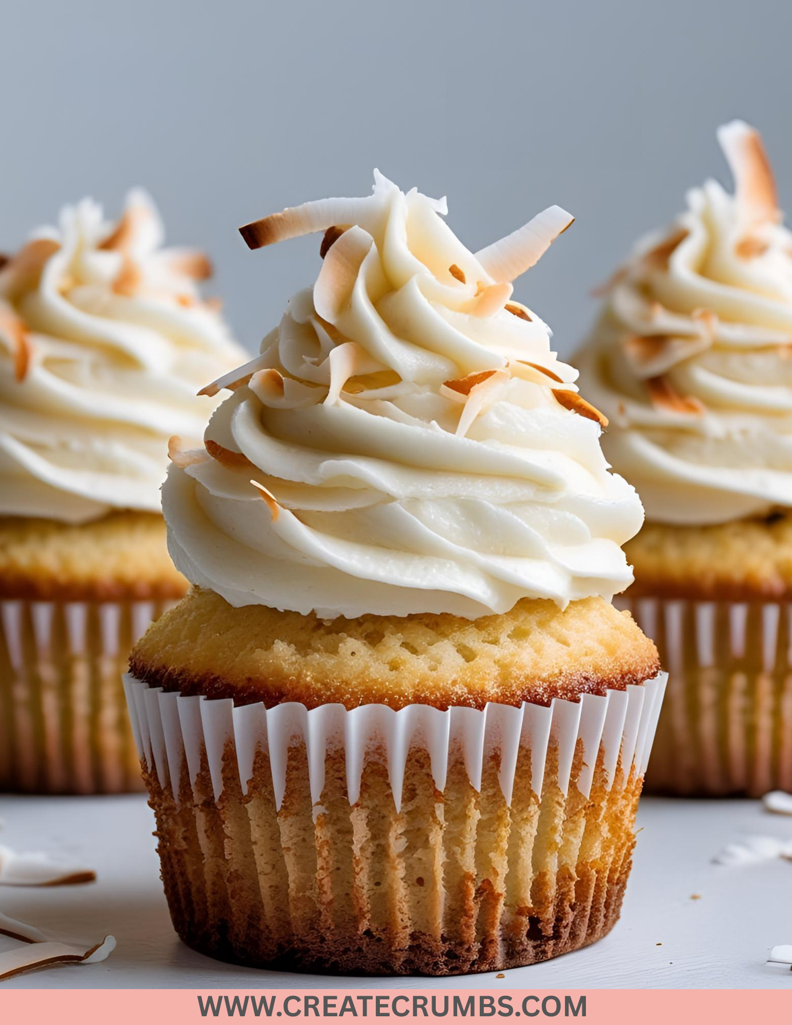 Coconut Cupcakes With Coconut Buttercream Frosting