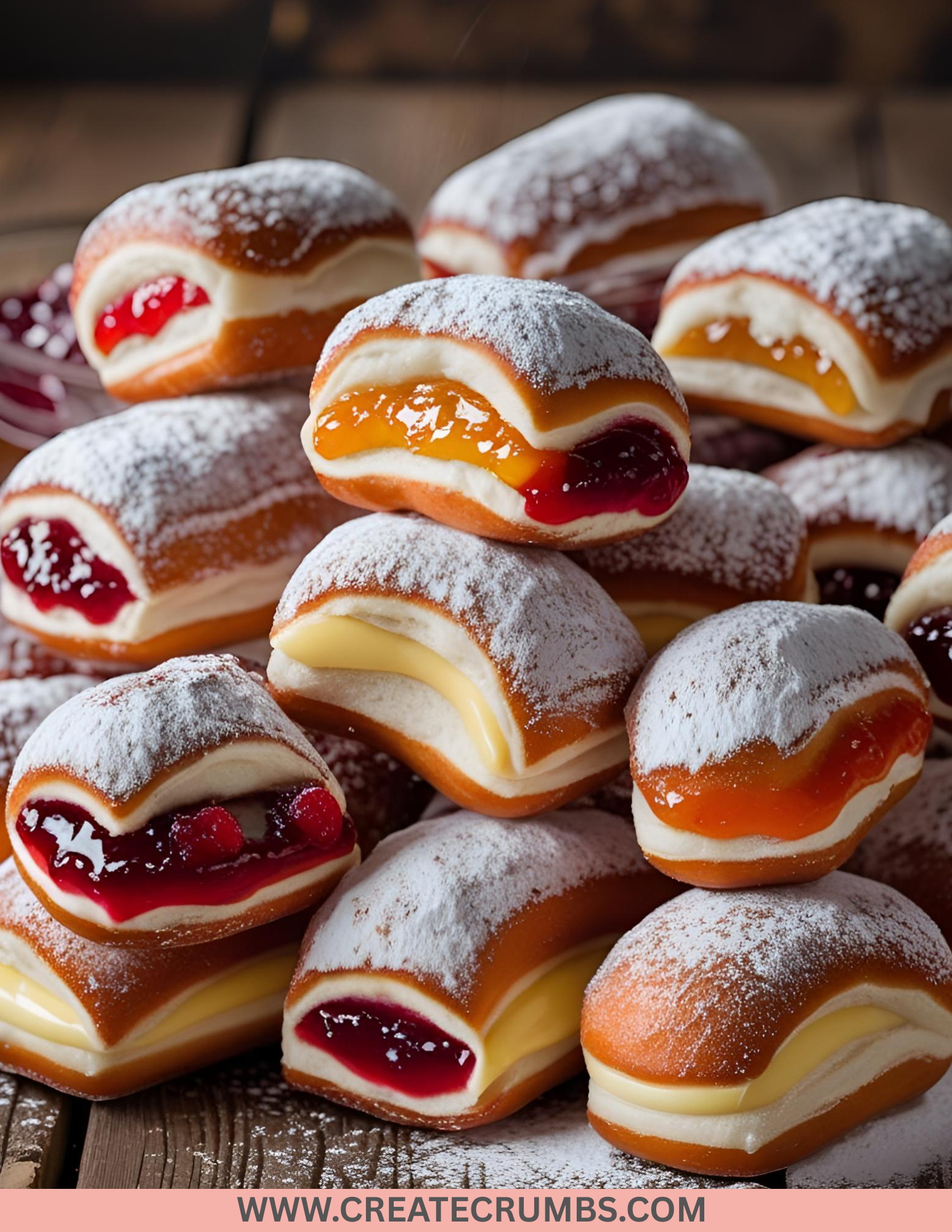 Homemade Paczki Polish Doughnuts