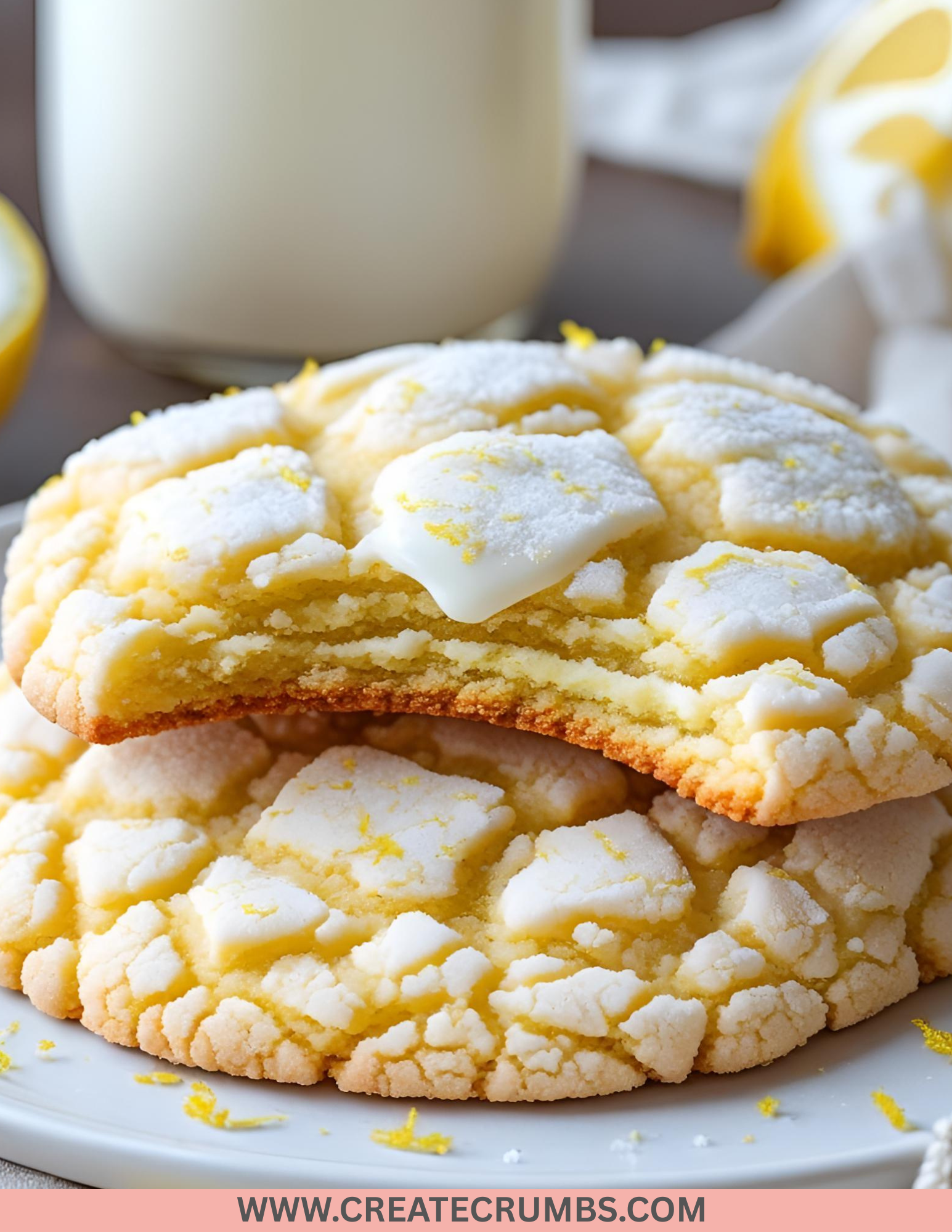 Lemon Crinkle Cookies