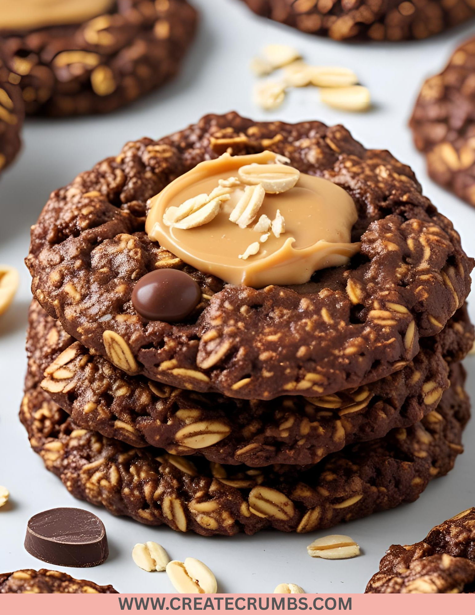 No Bake Cookies With Chocolate, Peanut Butter & Oats