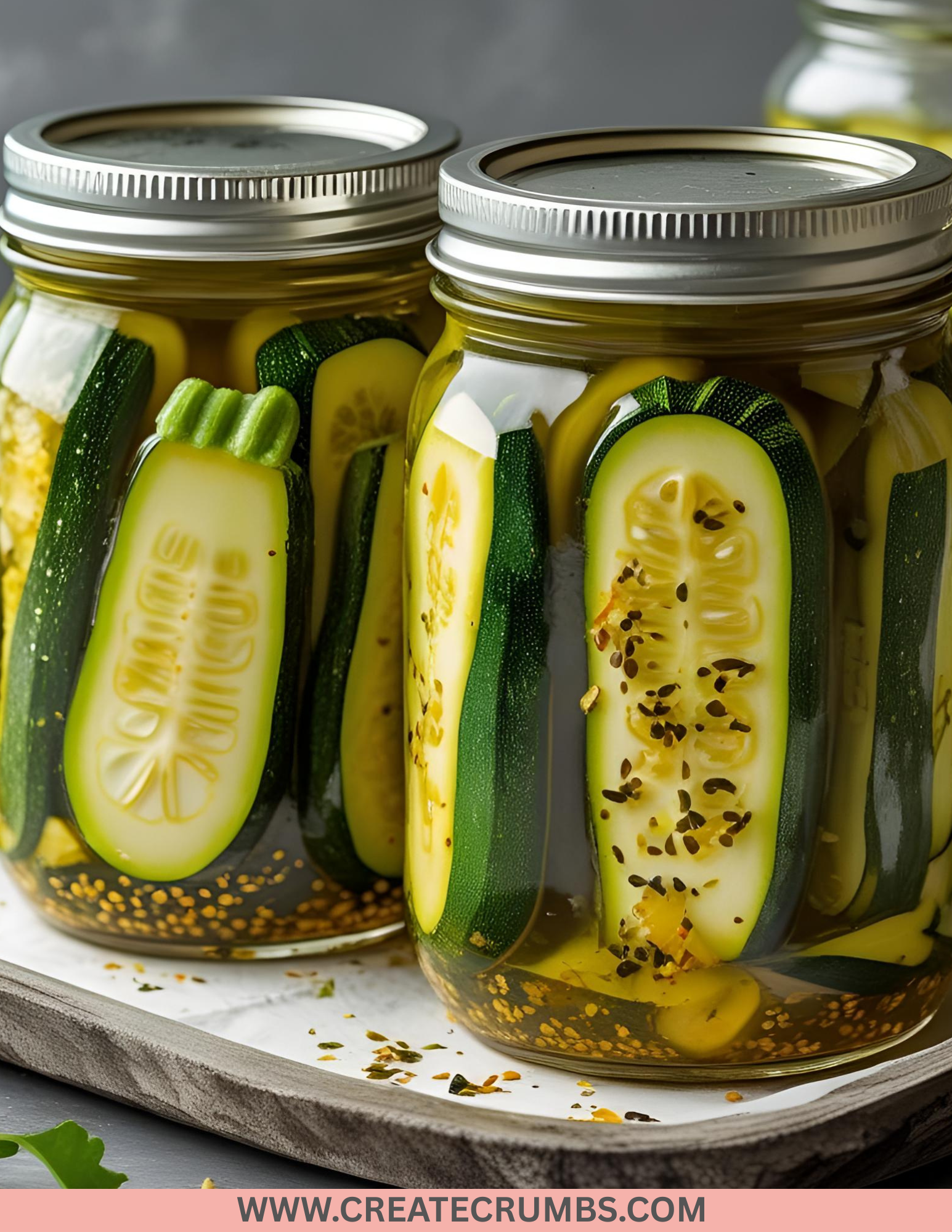 Zesty Refrigerator Zucchini Pickles